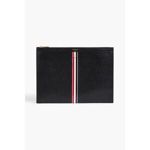 NWT THOM BROWNE $1100 Leather Document Holder Clutch Bag Made in Italy